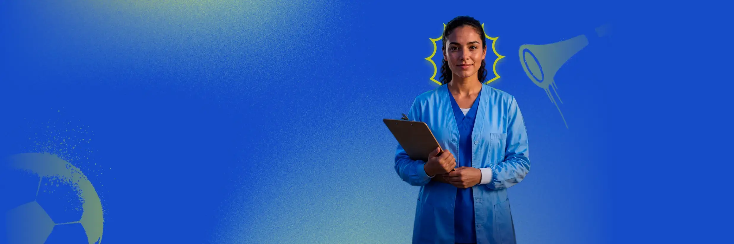 Imagem Ilustrativa de Rebeca Andrade vestida para estudar, segurando uma bolsa nas costas e um notebook na mão, sorrindo em pé